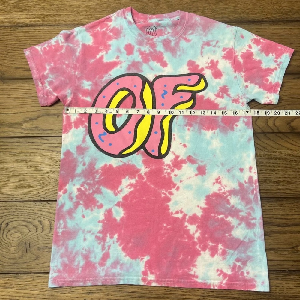 Odd Future Tye-Dye Pink Graphic Large Logo Tee T-Shirt Men’s Size Small
